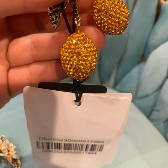 DIVINE 🍋 Marina Rinaldi Crystal Limonaia Earrings Lemons 🍋 - Picture 9 of 15